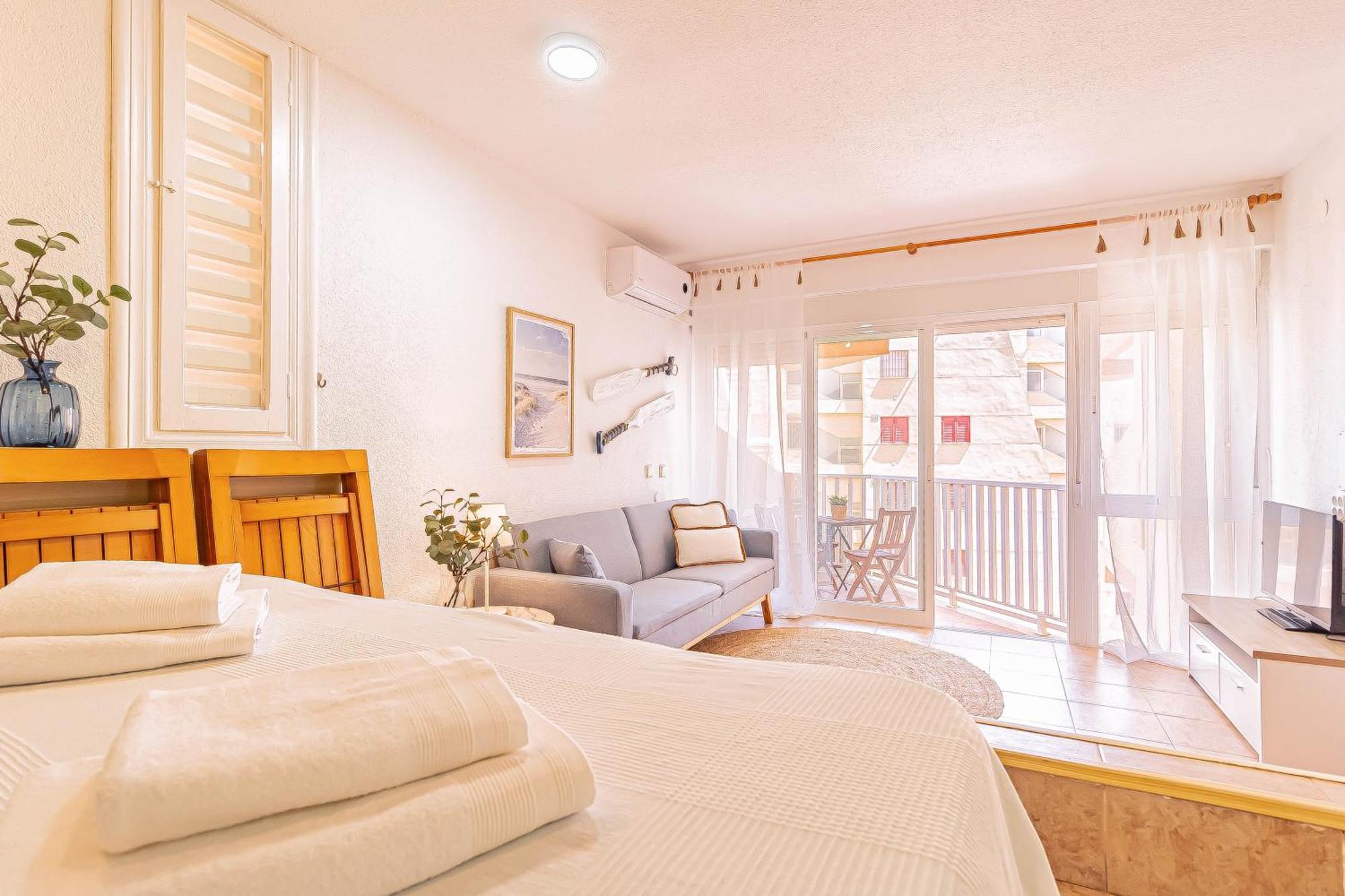 La Pecera - La Manga Del Mar Menor - Edificio Monaco - Kilometro 7 - Cama Plegable Y Sofa-Cama Apartment Bagian luar foto